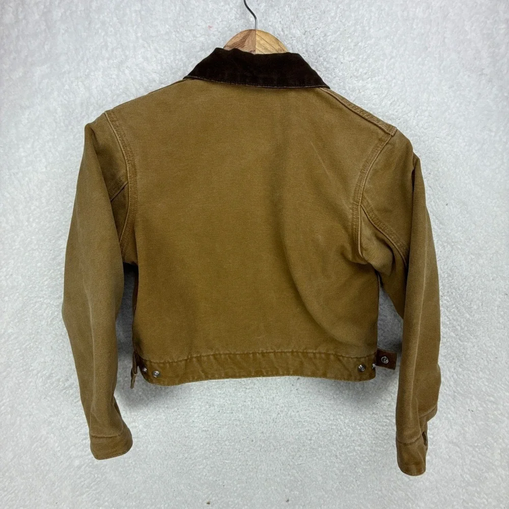 Carhartt‎ Detroit Jacket Fleece Lined Youth Medium (8/10) YYJ97 BRN Brown